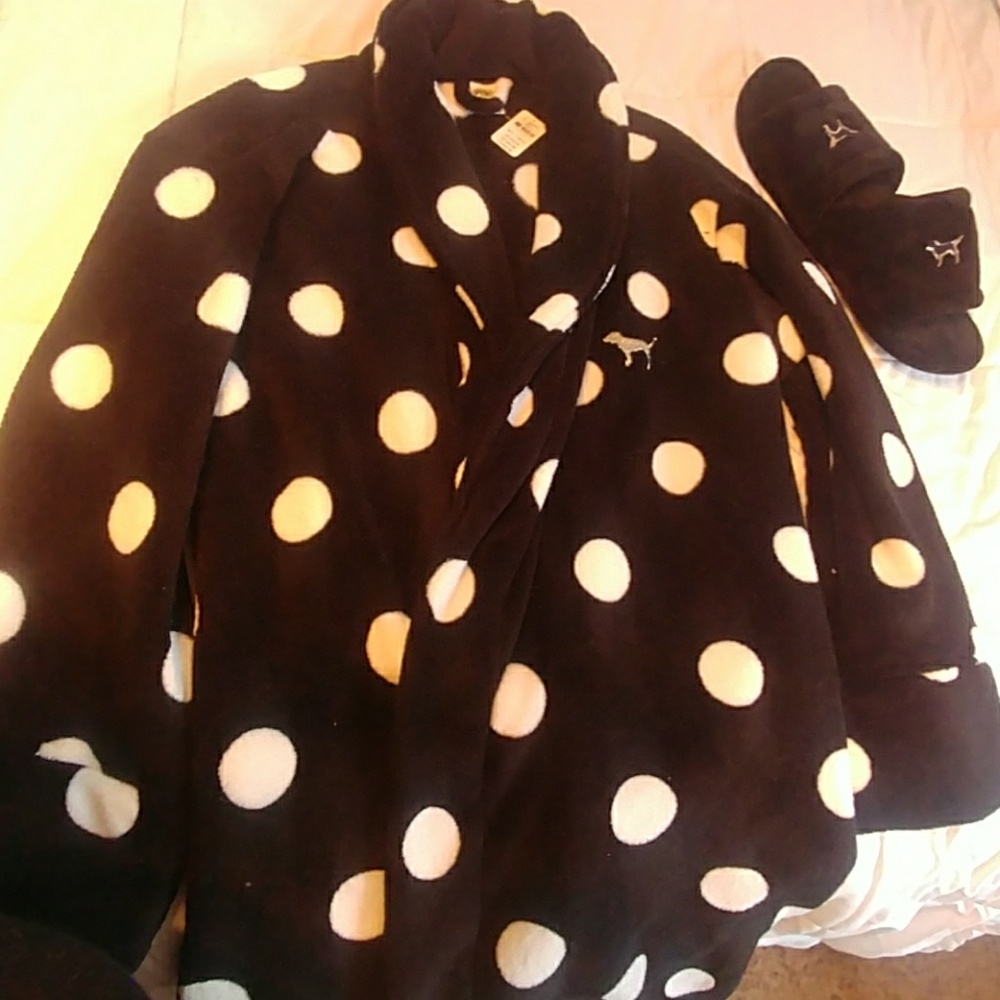 VS Pink Robe and Slippers